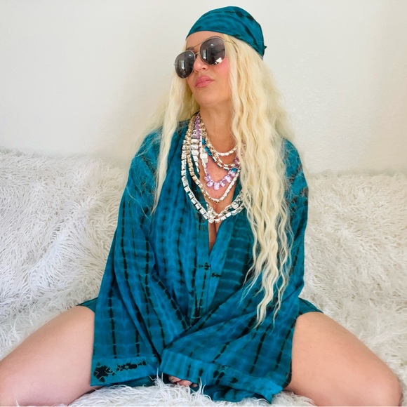 TURQUOISE ITS SOMETHING KIMONO - Picture 6 of 13